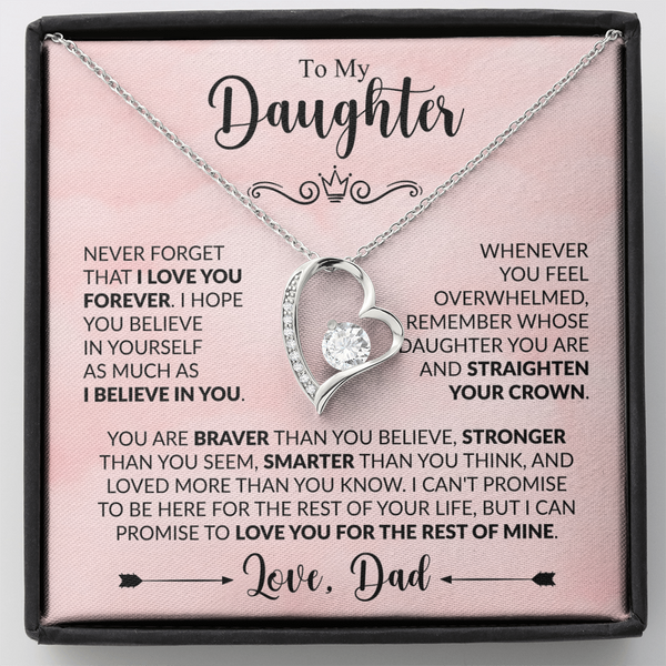 Forever Love Necklace Gift for Daughter – From Dad's Heart