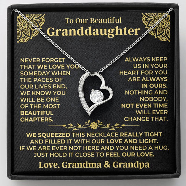 To Our Beautiful Granddaughter - Forever Love Necklace Gift Set