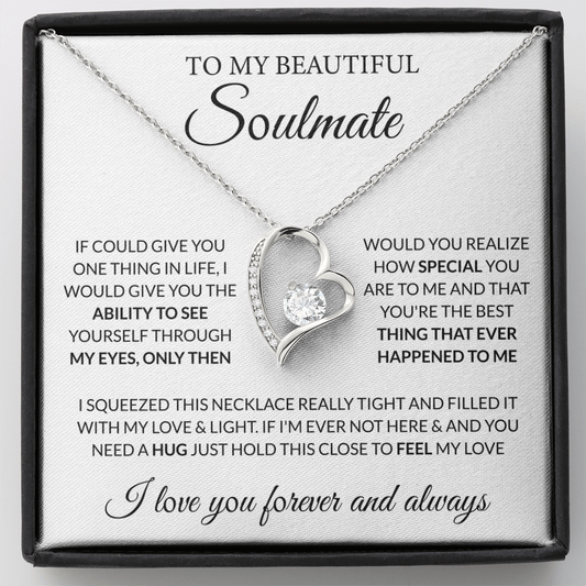 To My Soulmate – See Yourself Through My Eyes Necklace