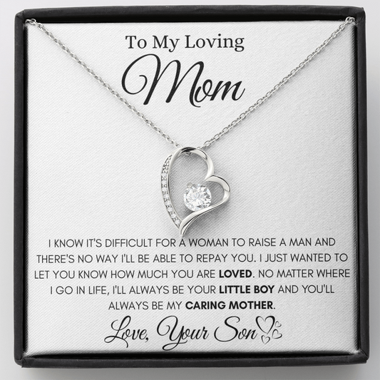 To My Loving Mom – Forever Love Necklace from Son