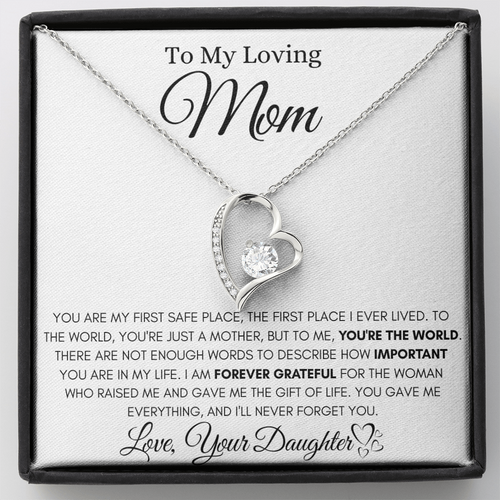To My Loving Mom – Meaningful Necklace from Daughter