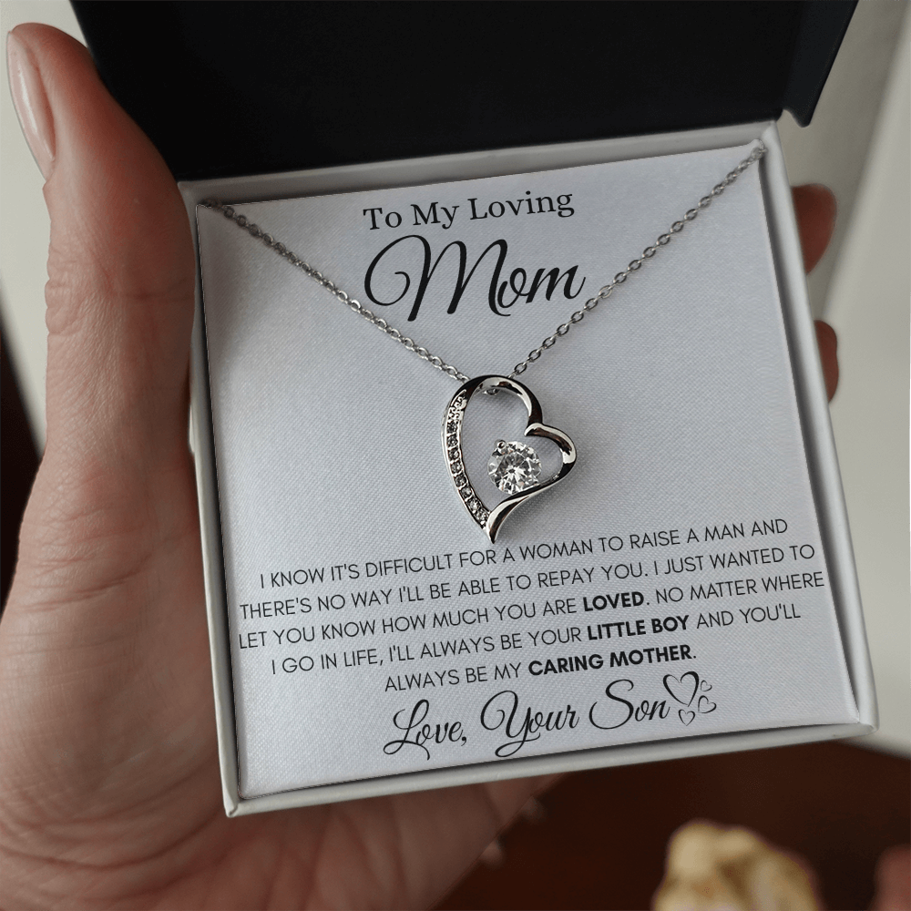 To My Loving Mom – Forever Love Necklace from Son