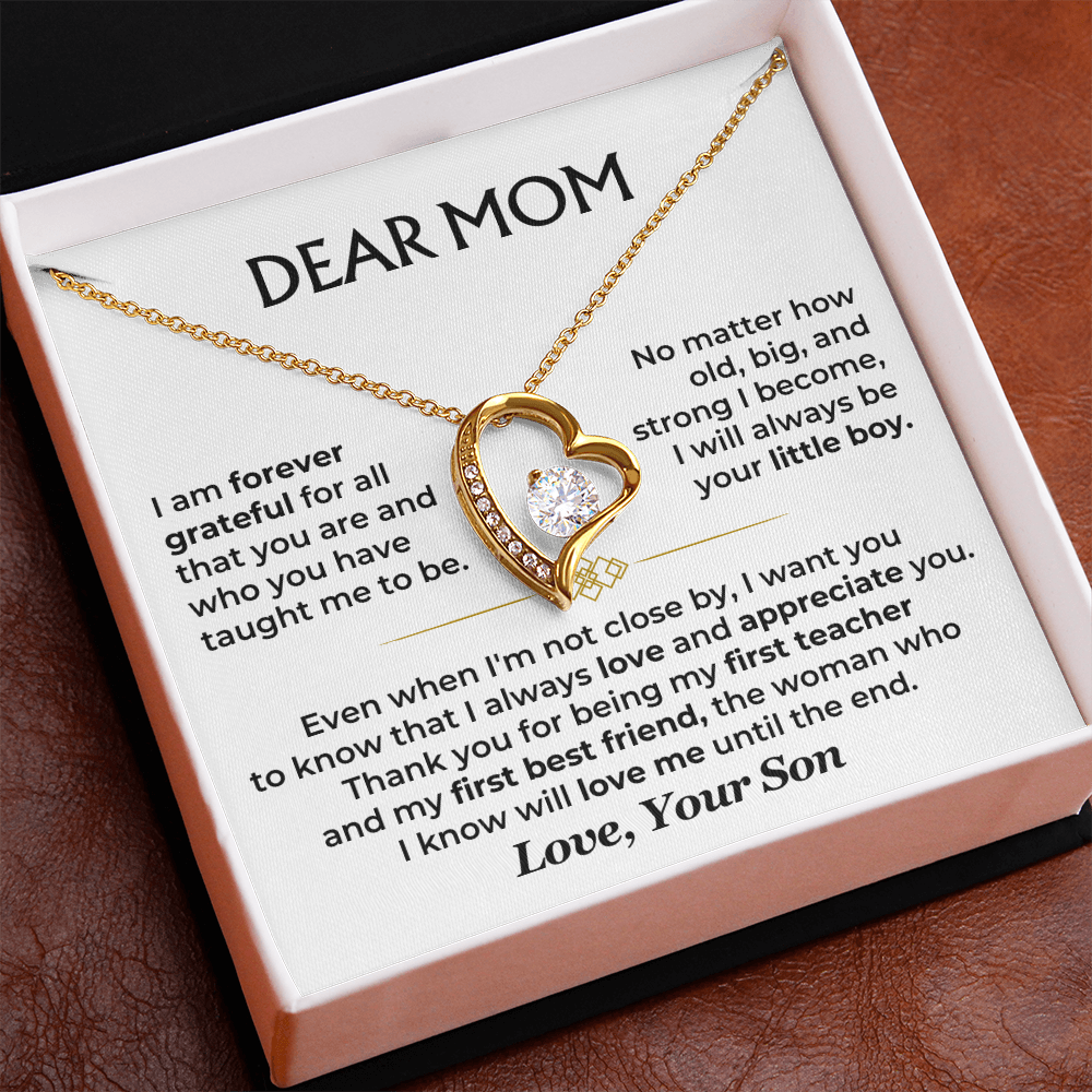 To My Mom – A Son's Forever Love Necklace