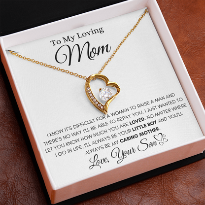 To My Loving Mom – Forever Love Necklace from Son
