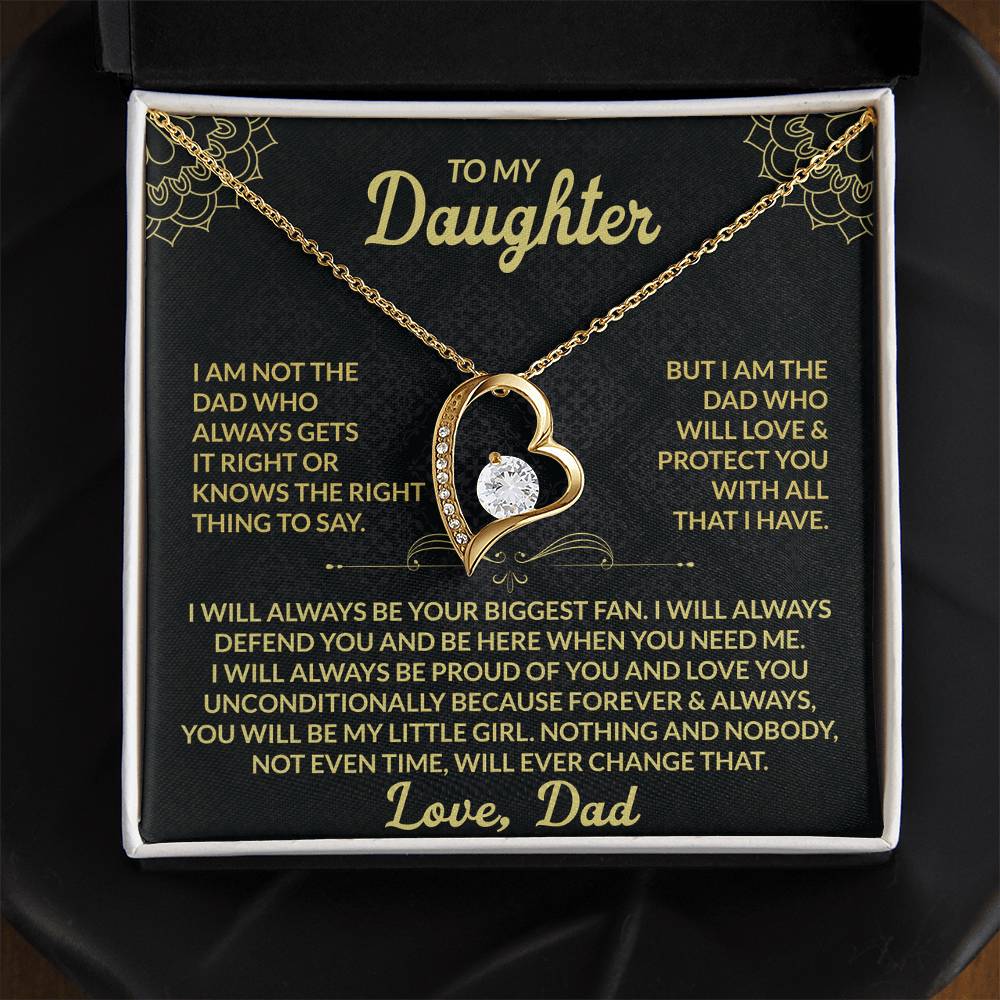 To My Daughter – A Father's Unbreakable Love Necklace