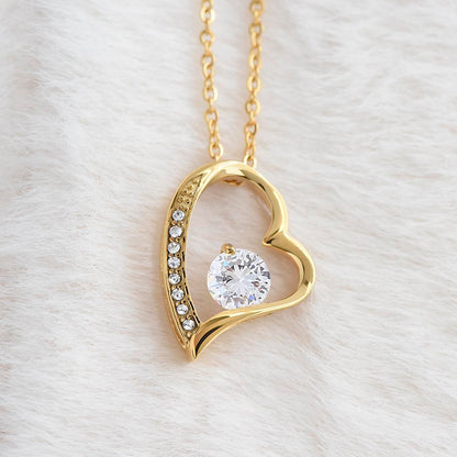 To My Daughter Forever & Always My Little Girl Necklace