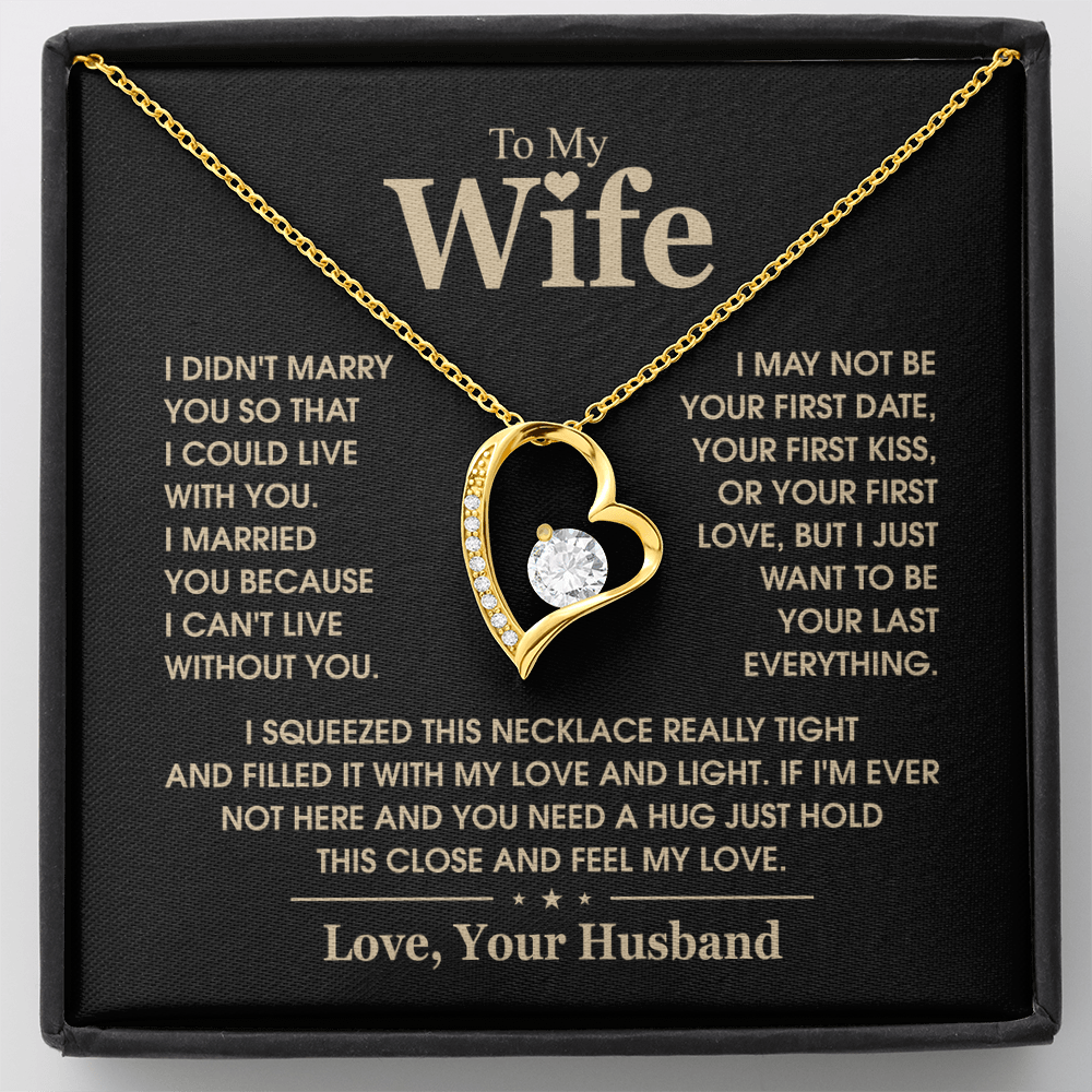 To My Wife Last Everything Forever Love Necklace