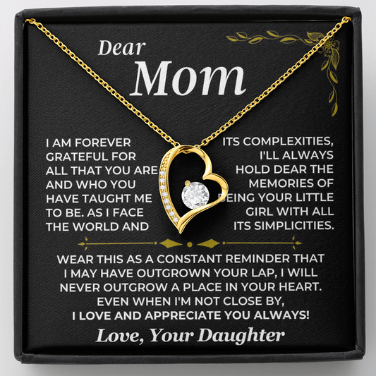 To My Mom – Forever Love Necklace from Daughter