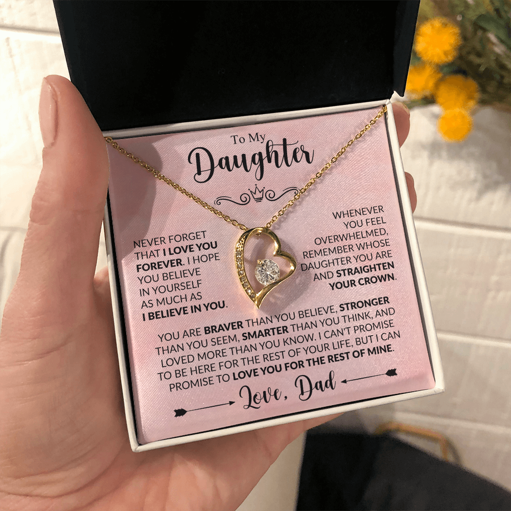 Forever Love Necklace Gift for Daughter – From Dad's Heart