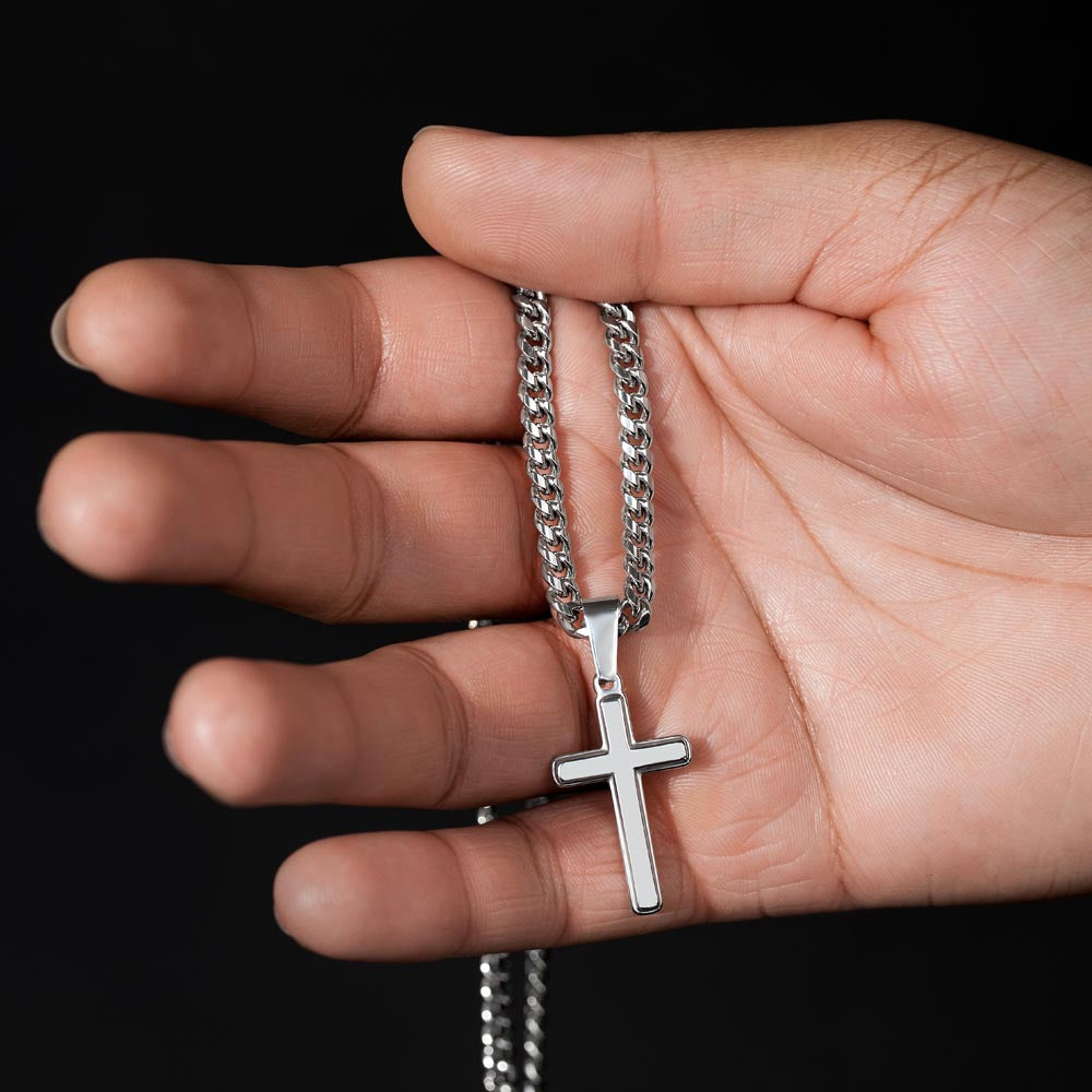 To My Son – Artisan Cross Necklace from Dad