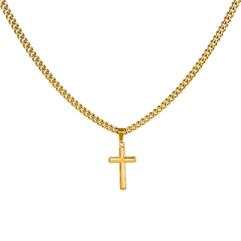 To My Son Cross Necklace – Dad’s Love & Strength Gift