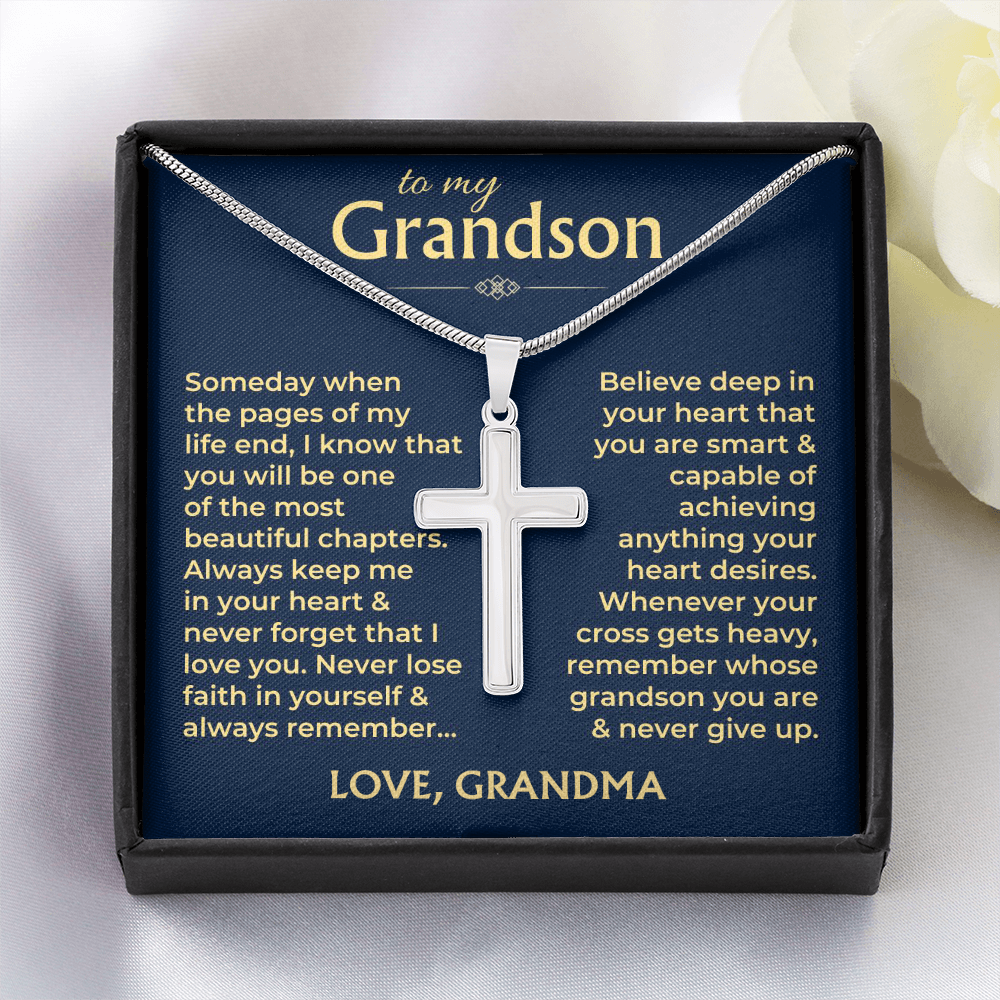 birthday-gift-for-grandson-from-grandma-cross-necklace