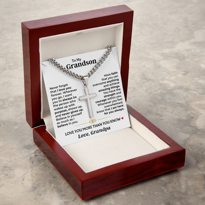 birthday-gift-for-grandson-from-grandpa-cross-necklace 