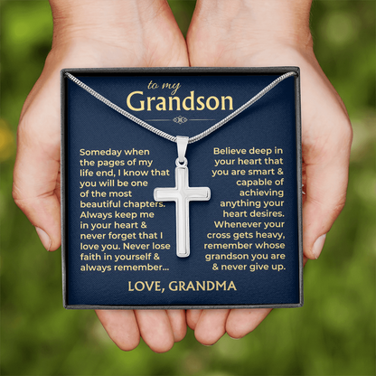 christmas-gift-for-grandson-from-grandma-cross-necklace