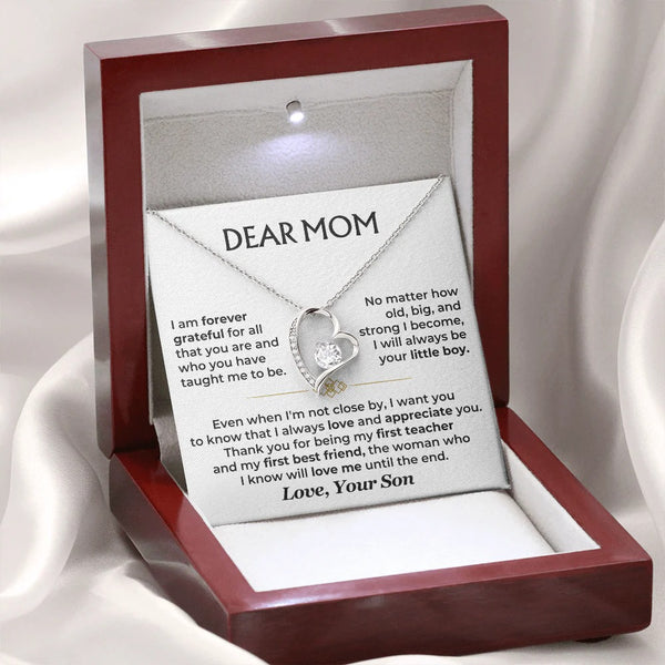 Dear Mom Necklace – From Your Forever Little Boy