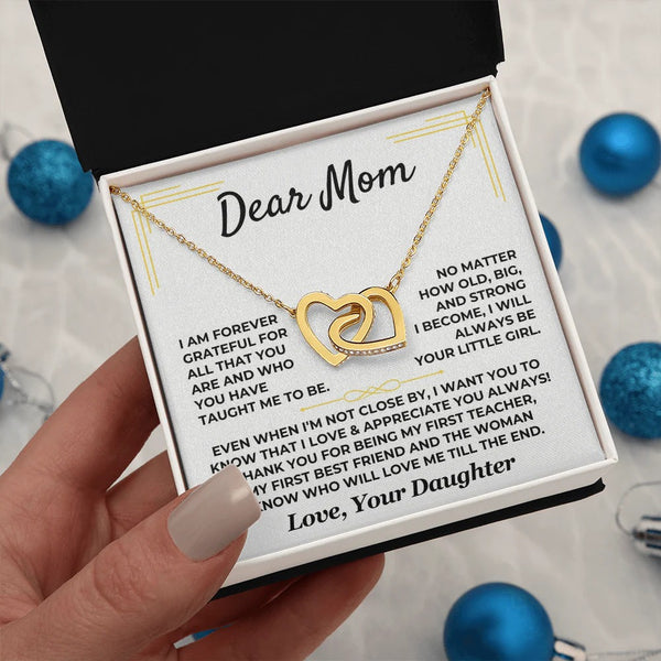 Dear Mom Necklace – From Your Forever Little Girl