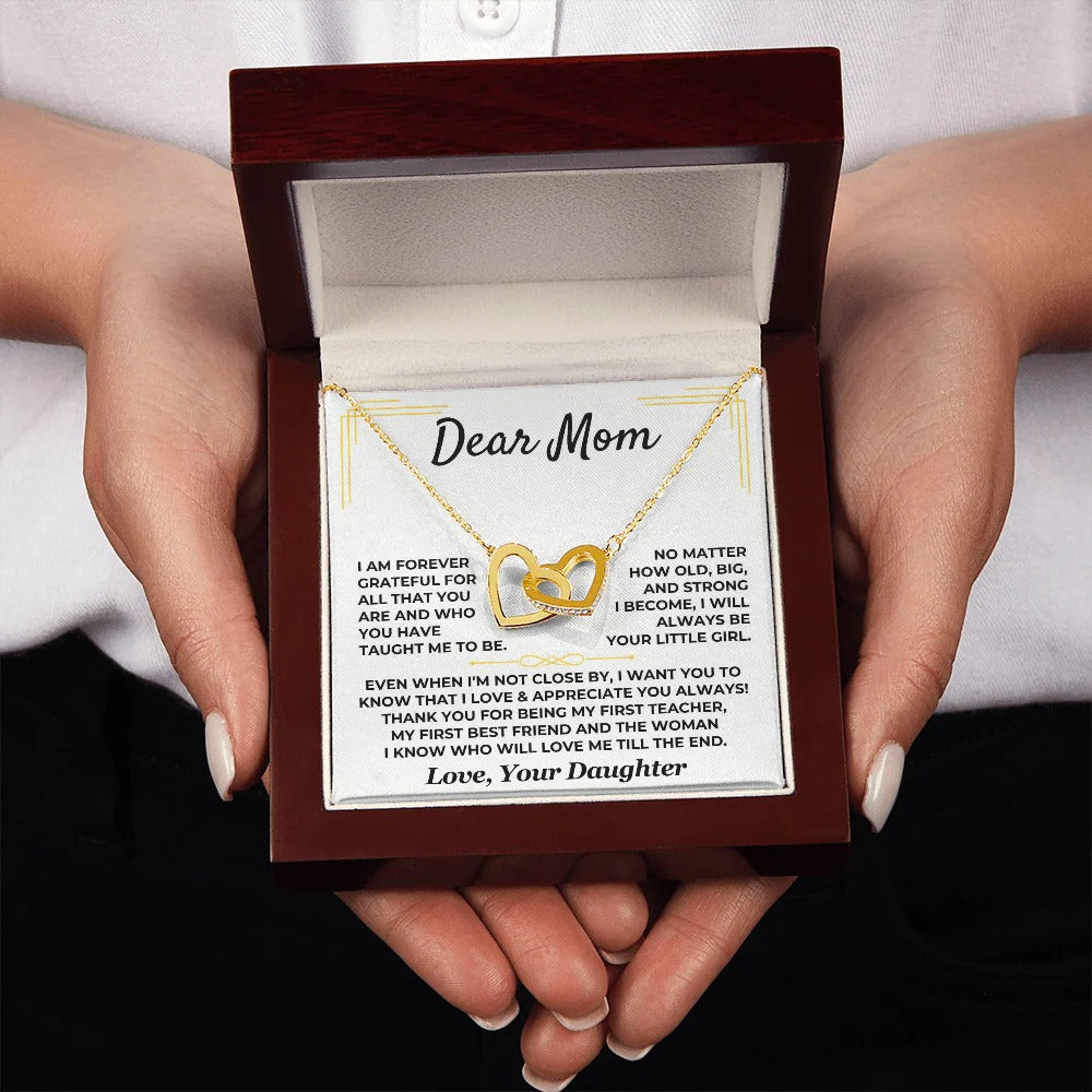Dear Mom Necklace – From Your Forever Little Girl