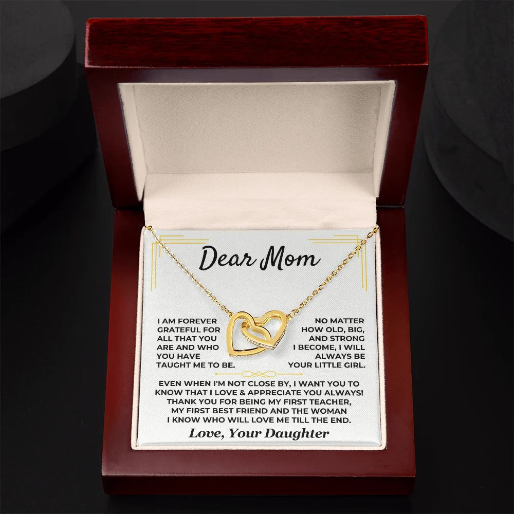 Dear Mom Necklace – From Your Forever Little Girl