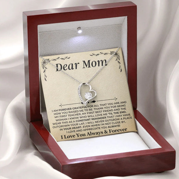 Dear Mom Necklace – Love & Gratitude from Daughter
