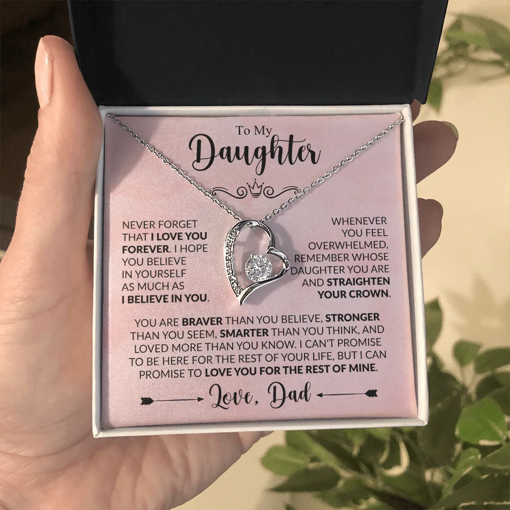 Forever Love Necklace Gift for Daughter – From Dad's Heart
