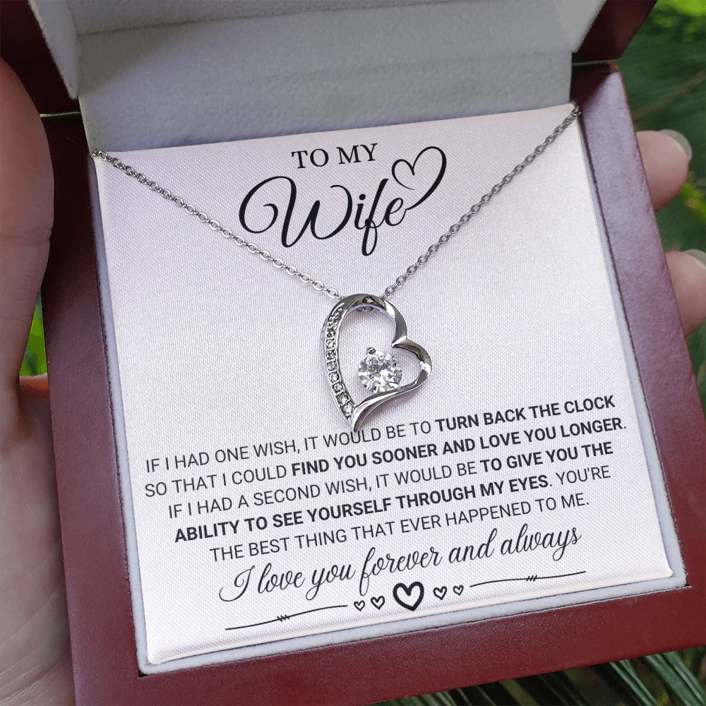 Eternal Love Necklace for Wife – Forever & Always Yours