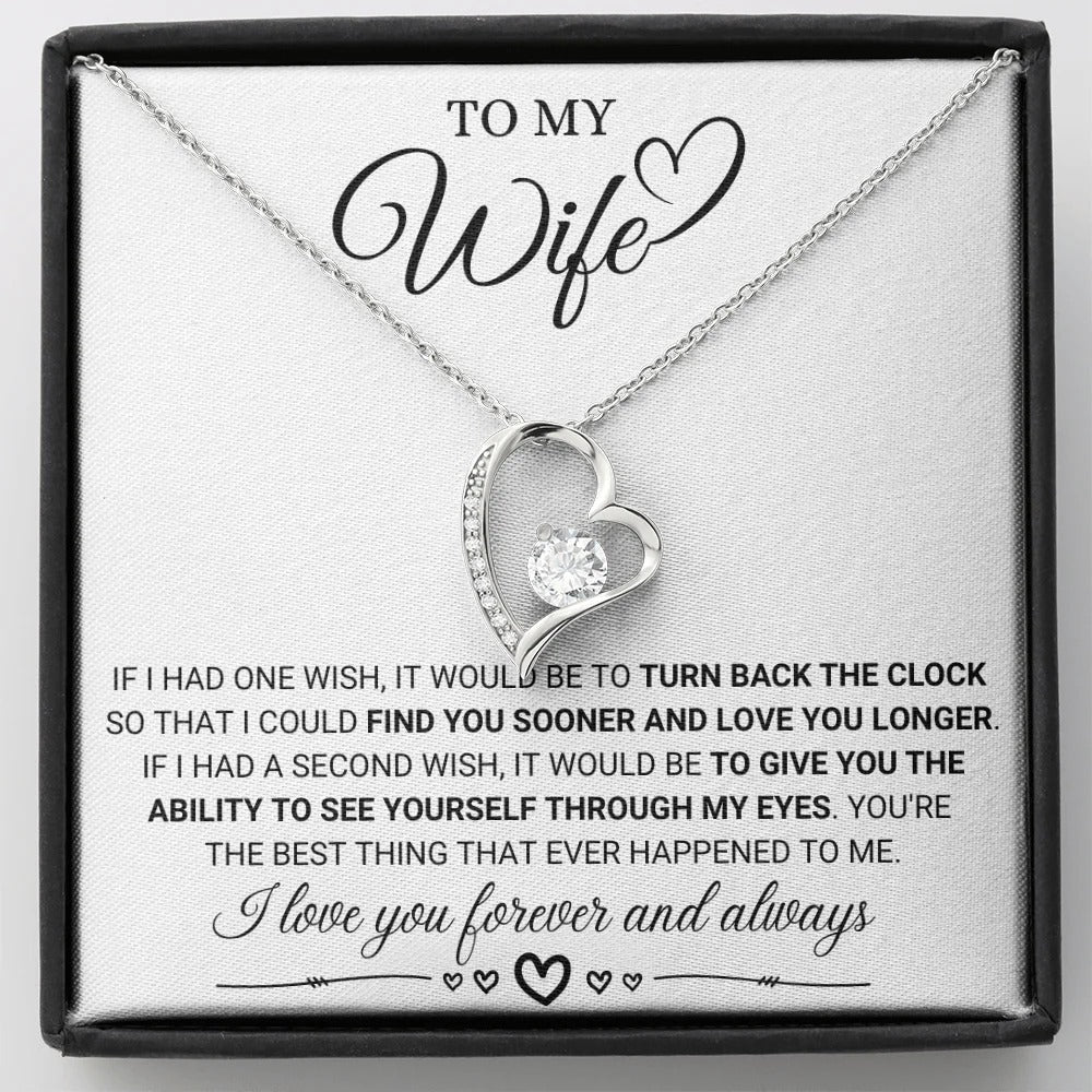 Eternal Love Necklace for Wife – Forever & Always Yours