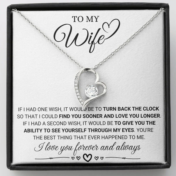 Eternal Love Necklace for Wife – Forever & Always Yours