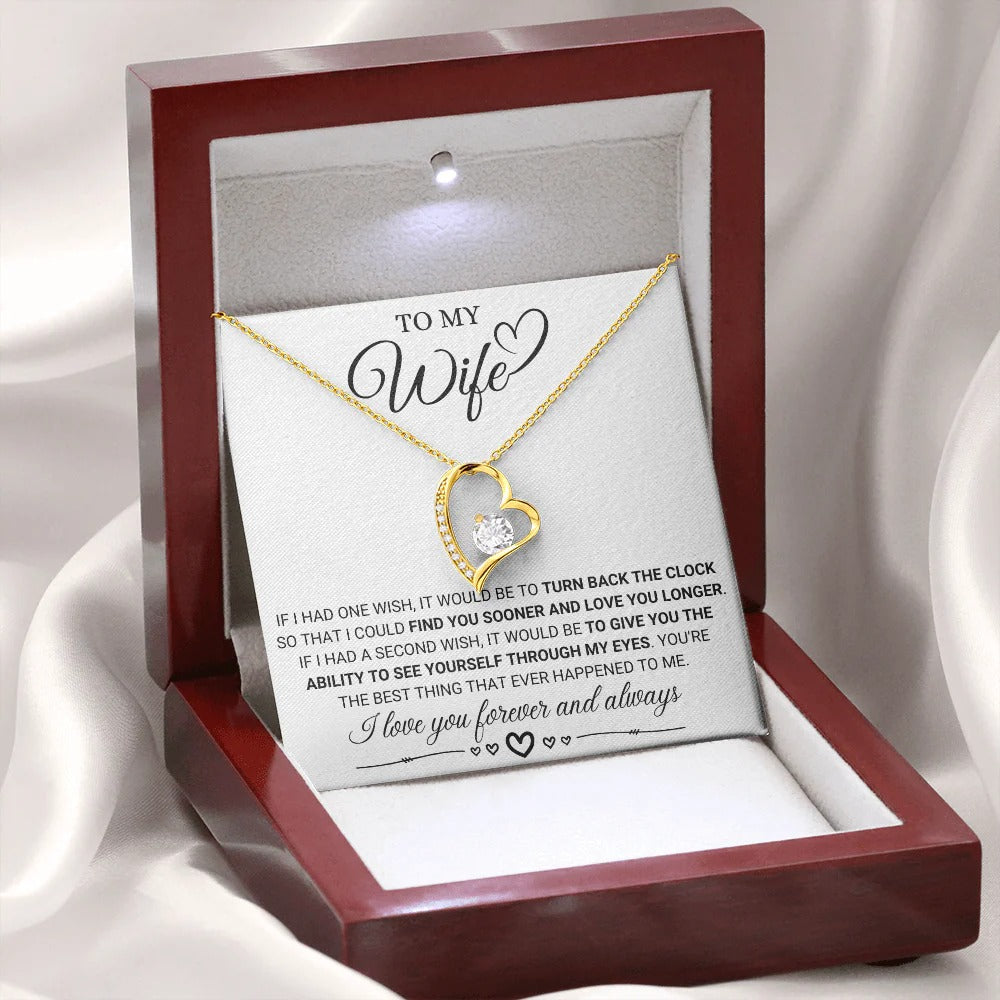 Eternal Love Necklace for Wife – Forever & Always Yours