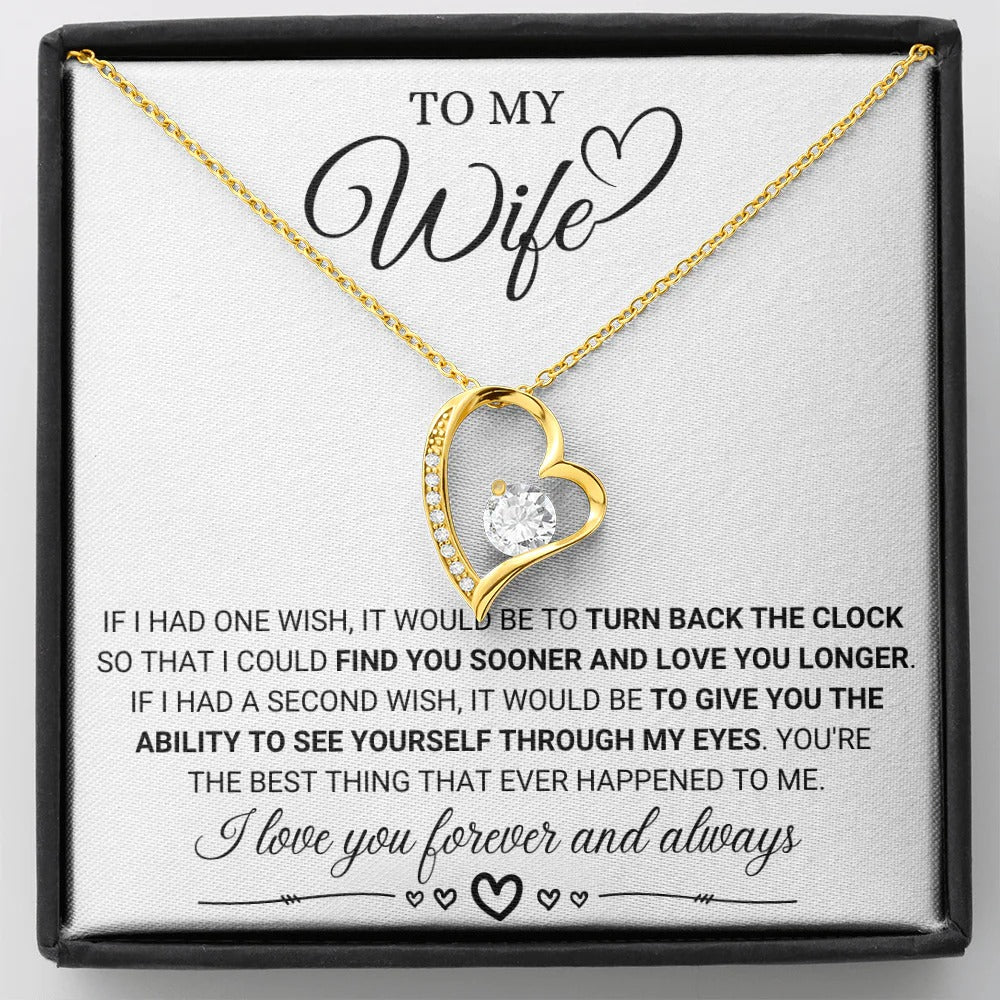 Eternal Love Necklace for Wife – Forever & Always Yours