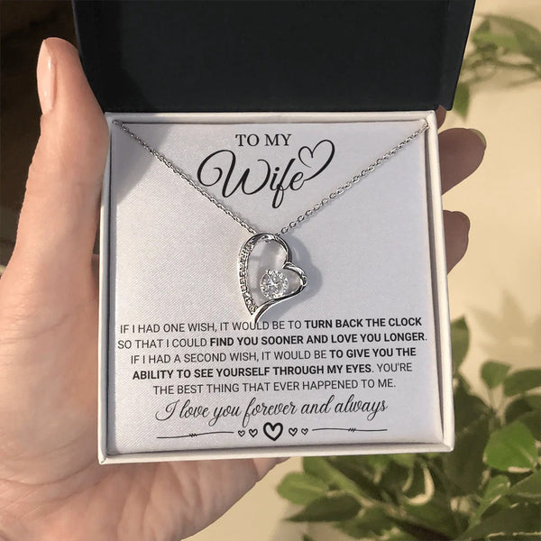 Eternal Love Necklace for Wife – Forever & Always Yours
