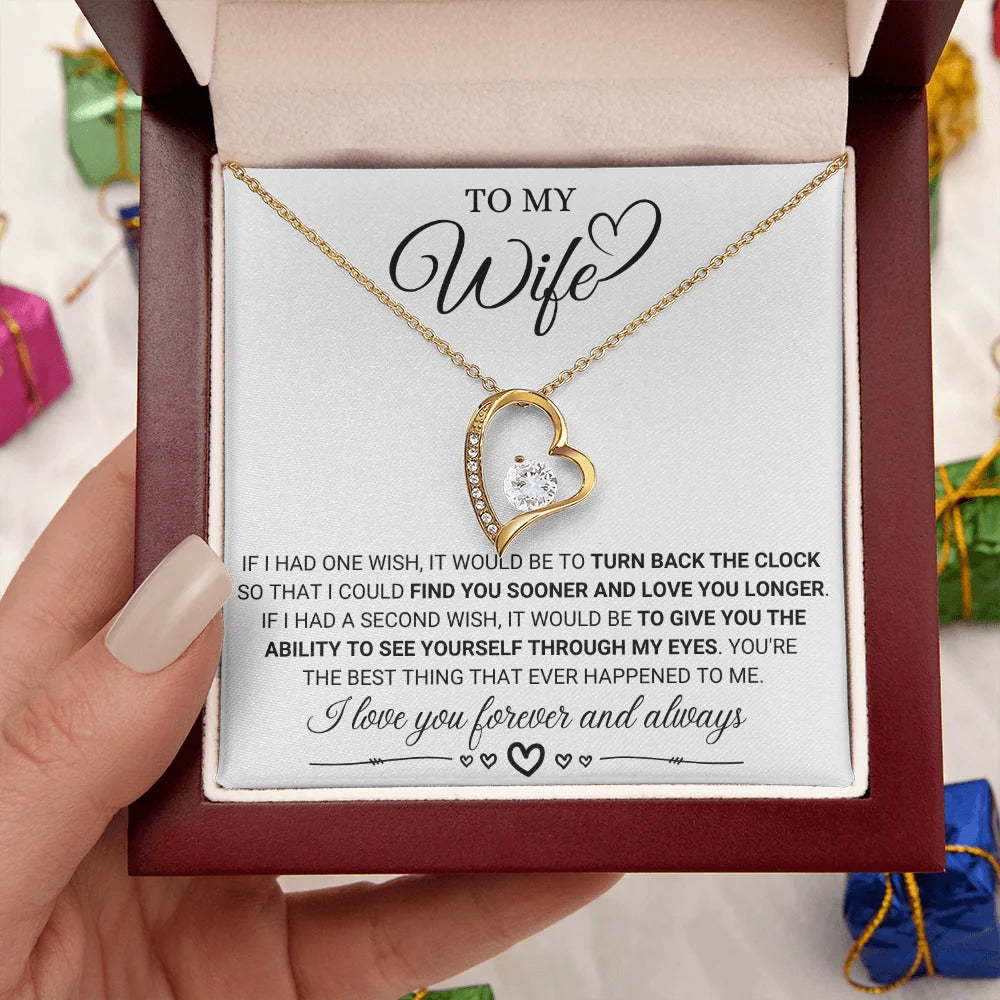 Eternal Love Necklace for Wife – Forever & Always Yours