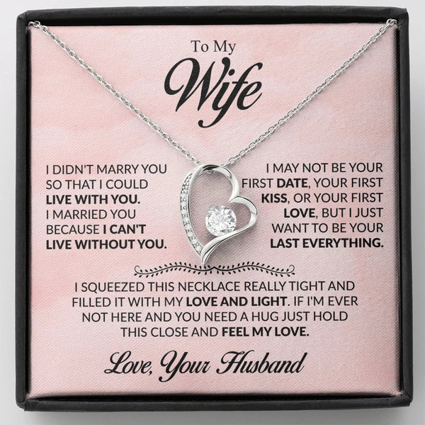 Forever Love Necklace Gift for Wife from Husband