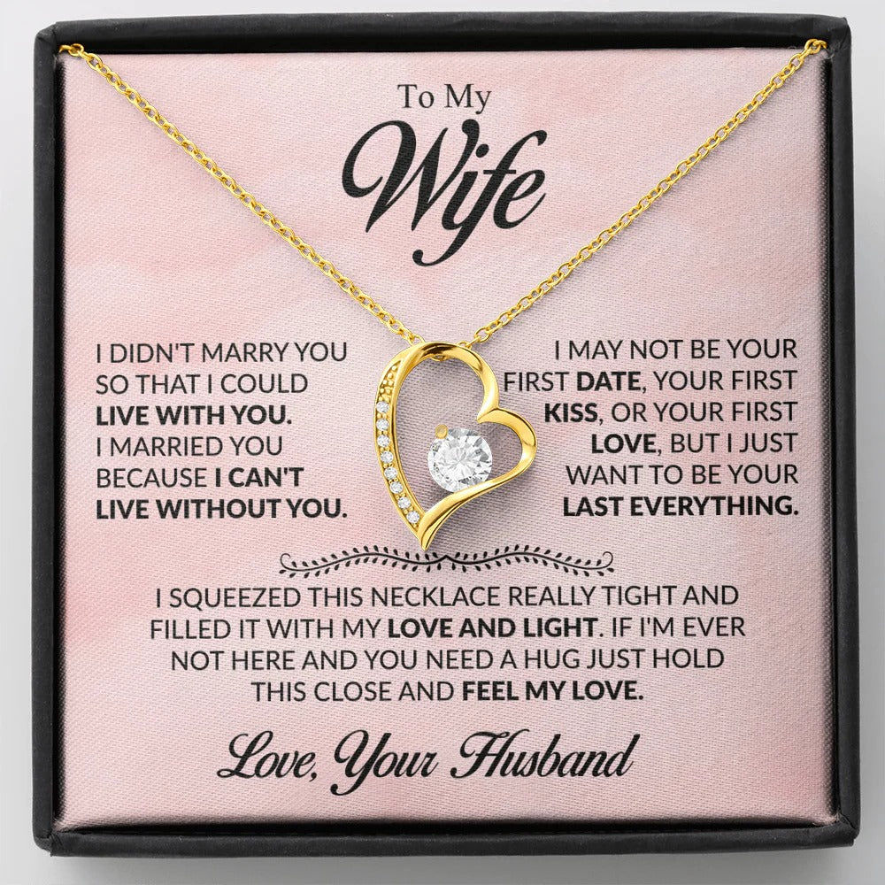Forever Love Necklace Gift for Wife from Husband
