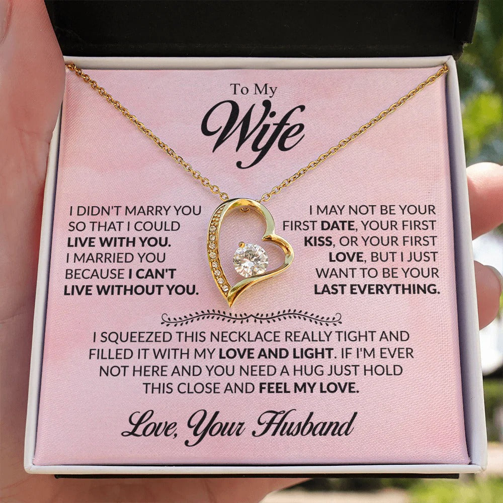 Forever Love Necklace Gift for Wife from Husband