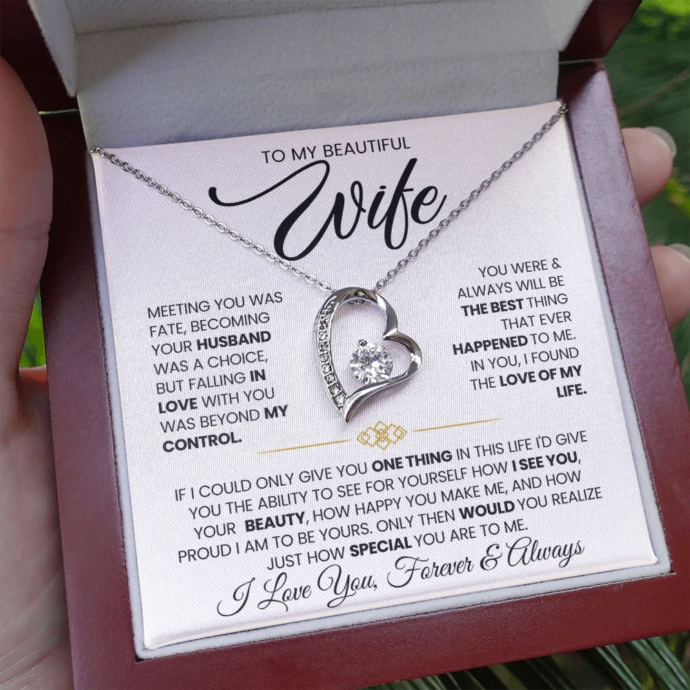 Forever Love Necklace Gift for Wife from Husband