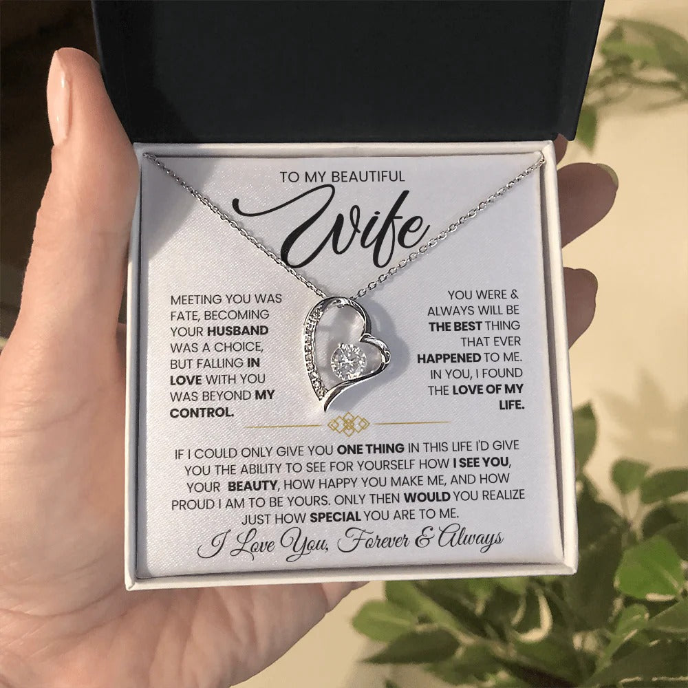 Forever Love Necklace Gift for Wife from Husband