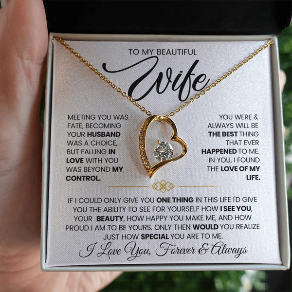 Forever Love Necklace Gift for Wife from Husband