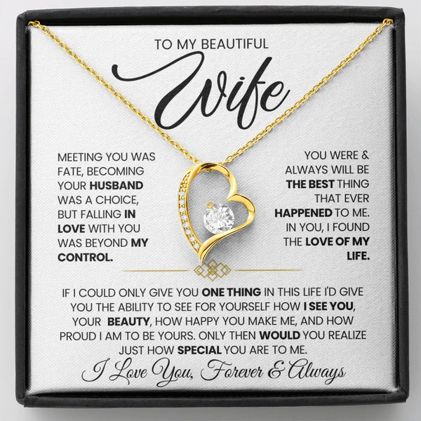 Forever Love Necklace Gift for Wife from Husband
