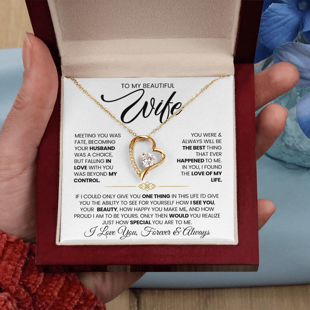 Forever Love Necklace Gift for Wife from Husband