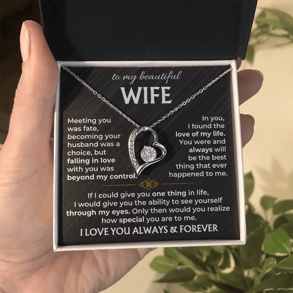To My Wife Forever Love Necklace – Heartfelt Gift of Love