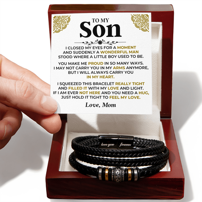 graduation-gift-for-son-engraved-leather-bracelet 