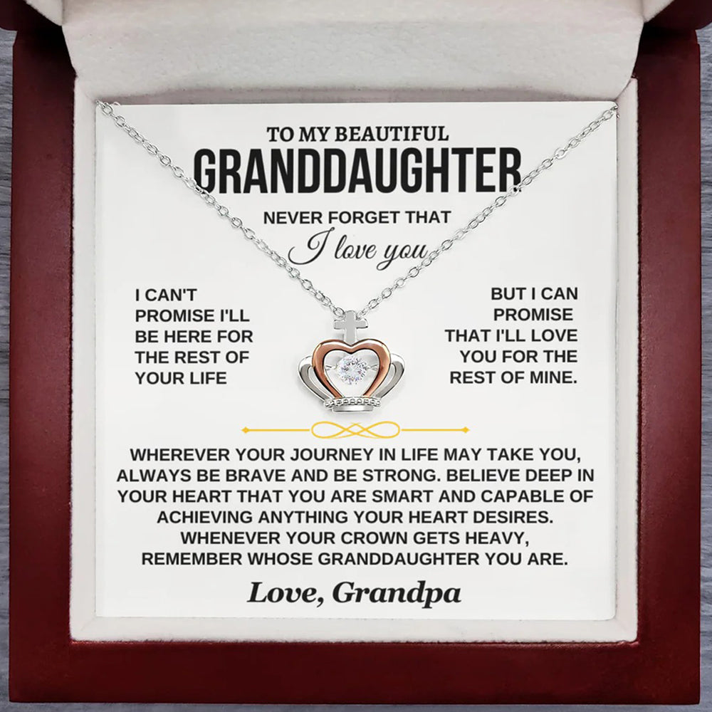 To My Granddaughter – Brave, Strong & Loved Always – Grandpa