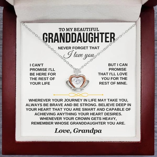 To My Granddaughter – Brave, Strong & Loved Always – Grandpa