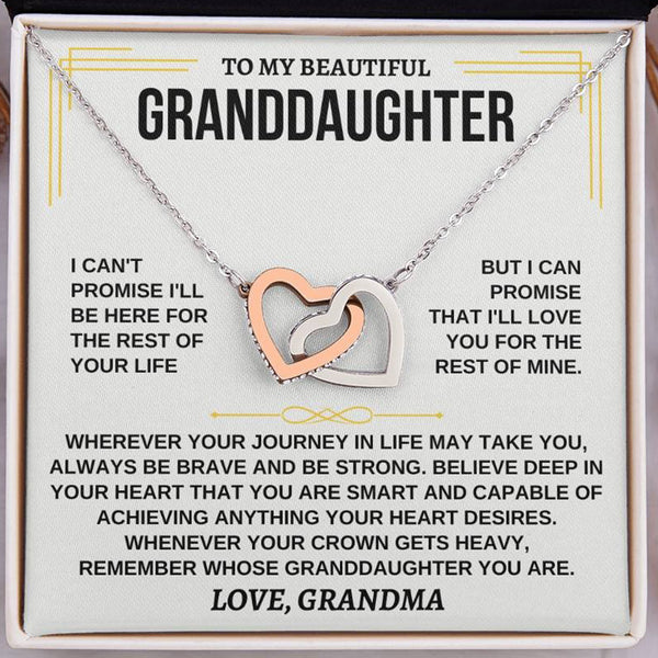 To My Granddaughter Necklace – Forever Loved by Grandma