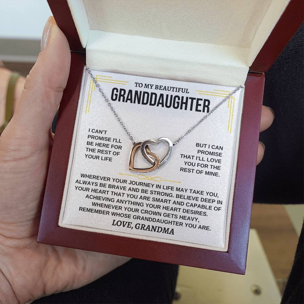 To My Granddaughter Necklace – Forever Loved by Grandma
