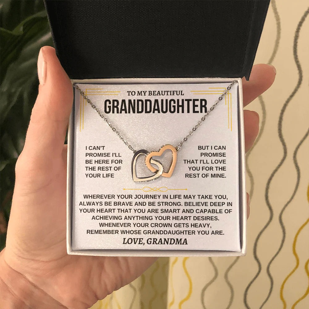 To My Granddaughter Necklace – Forever Loved by Grandma