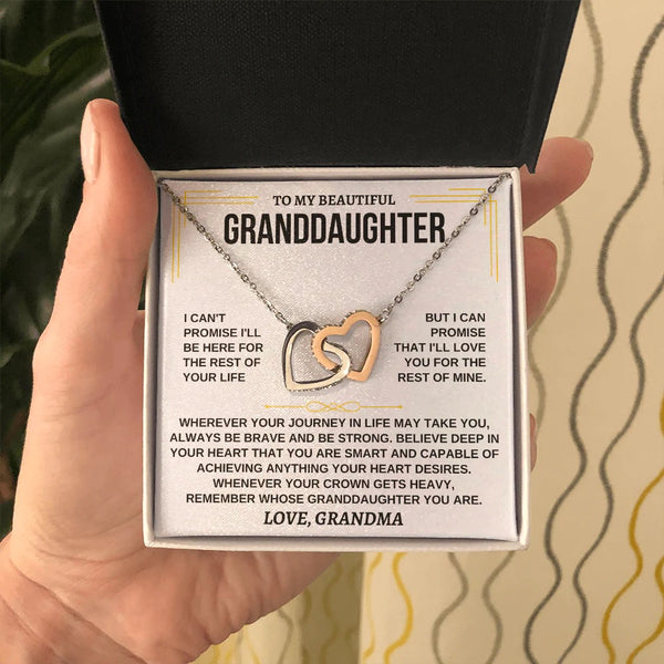 To My Granddaughter Necklace – Forever Loved by Grandma