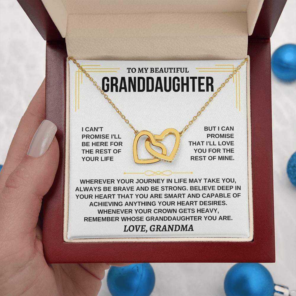 To My Granddaughter Necklace – Forever Loved by Grandma