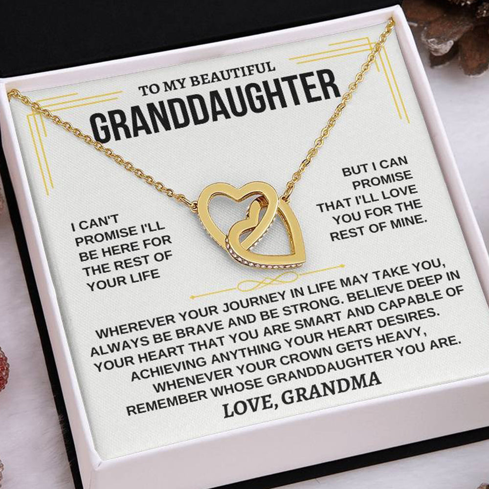 To My Granddaughter Necklace – Forever Loved by Grandma