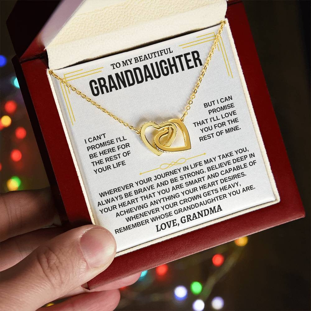 To My Granddaughter Necklace – Forever Loved by Grandma